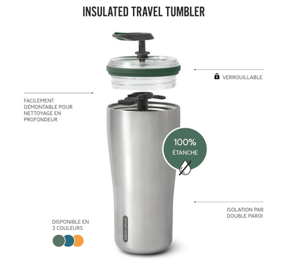 BLACK+BLUM: Insulated Travel Tumbler, 600ML