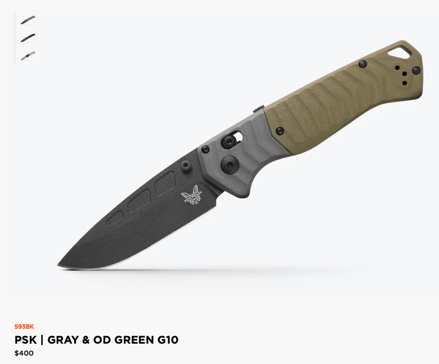 BENCHMADE: PSK, CPM-MagnaCut, Drop-Point