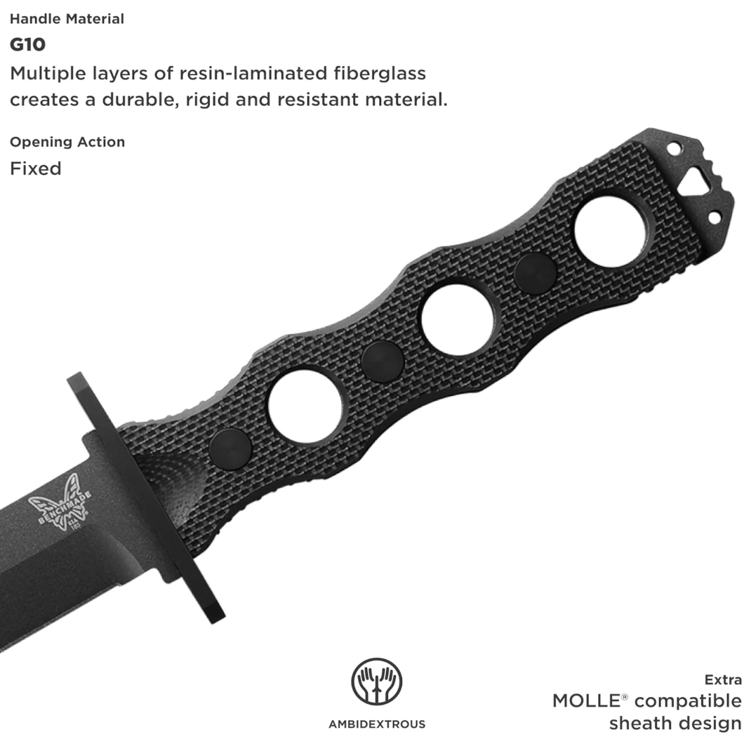 BENCHMADE: SOCP Dagger, FB, Sheath