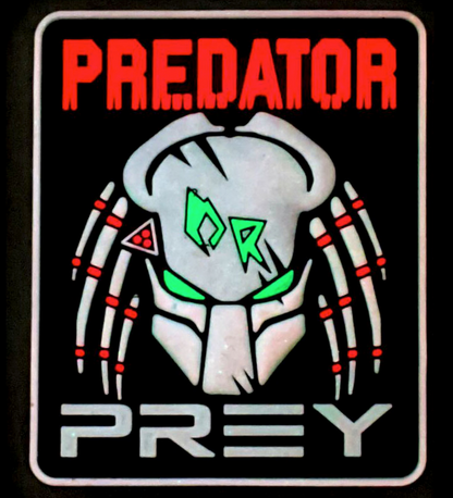 TACTICAL INNOVATIONS: Predator or Prey, PVC Morale Patch, Glow-in-the-Dark