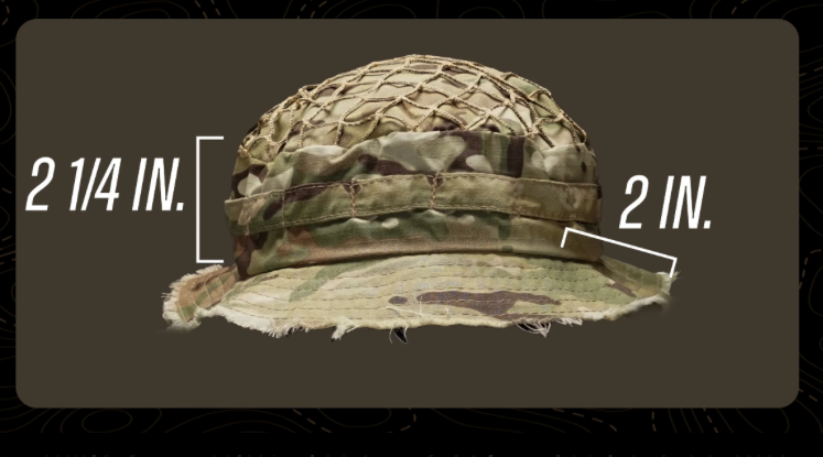 CARCAJOU TACTICAL: Recon Boonie Hat, Multicam, Frayed, Size 2