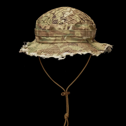 CARCAJOU TACTICAL: Sniper Boonie Hat, Multicam, Frayed, Size 2