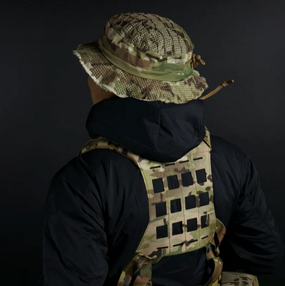 CARCAJOU TACTICAL: Sniper Boonie Hat, Multicam, Frayed, Size 2