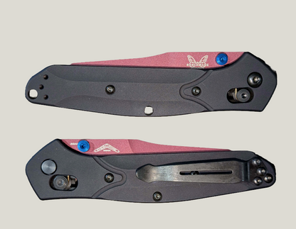 BENCHMADE: Osbourne 2025 International Exclusive, Cranberry Frost, Reverse Tanto Knife, LIMITED EDITION