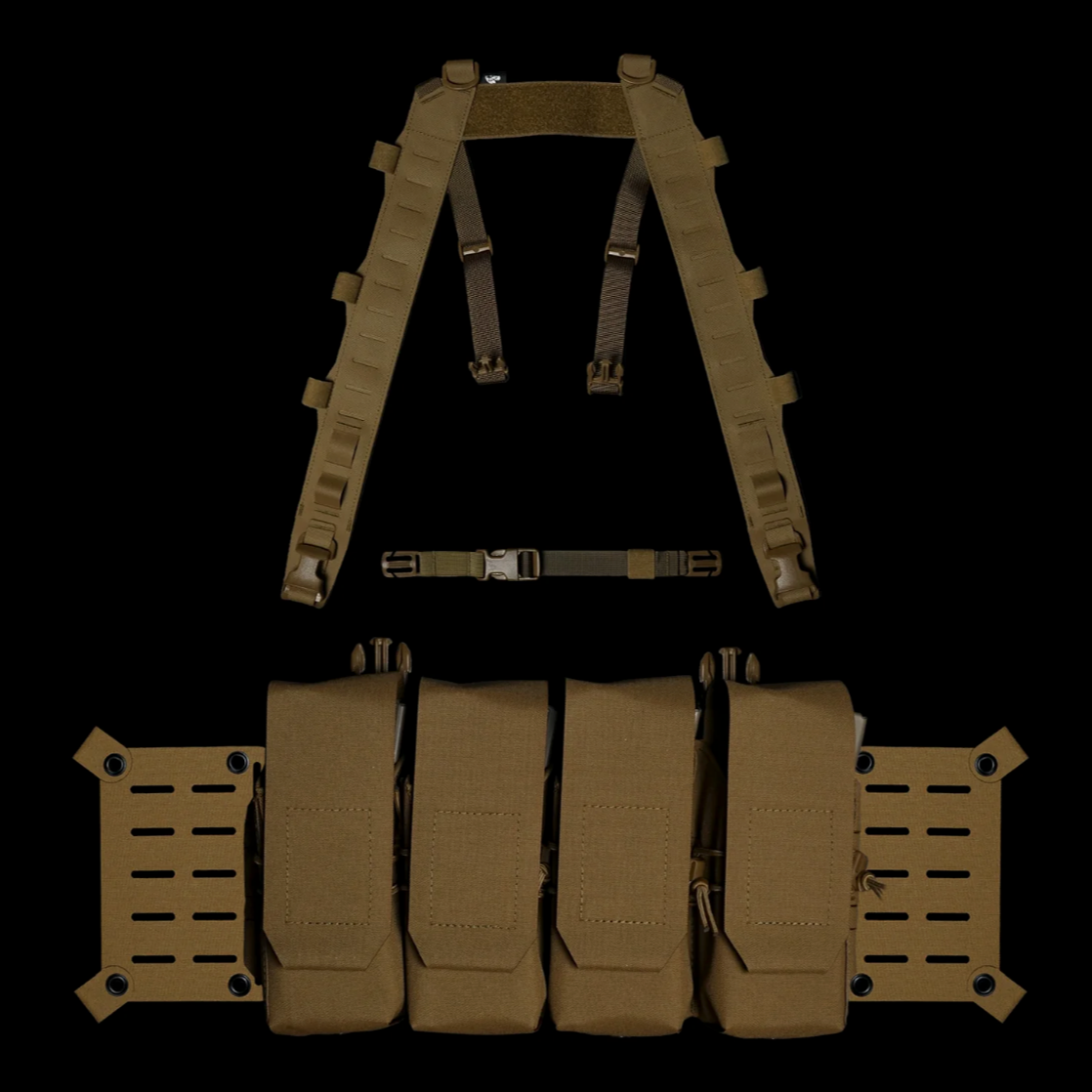 CARCAJOU TACTICAL: 8-Pack Rig, Coyote Brown