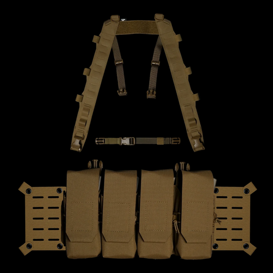 CARCAJOU TACTICAL: 8-Pack Rig, Coyote Brown