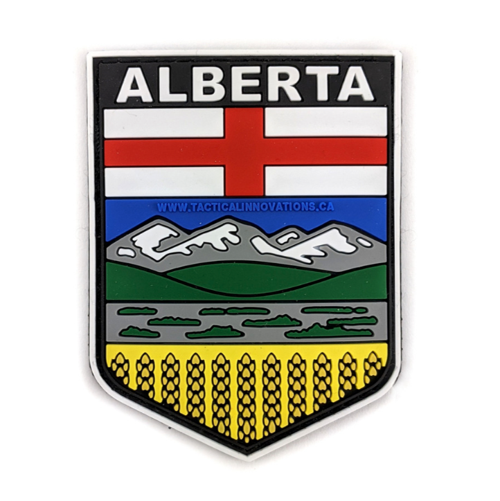 TACTICAL INNOVATIONS: Alberta Provincial Shield PVC Patch – Multicolour Collection