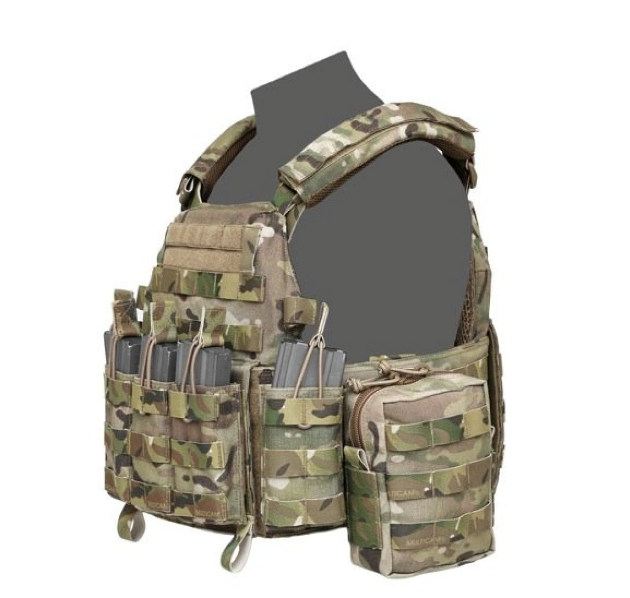 WARRIOR ASSAULT: DCS Special Forces Plate Carrier, Base w/ 5 Open Mags, 2 Utility Pouches