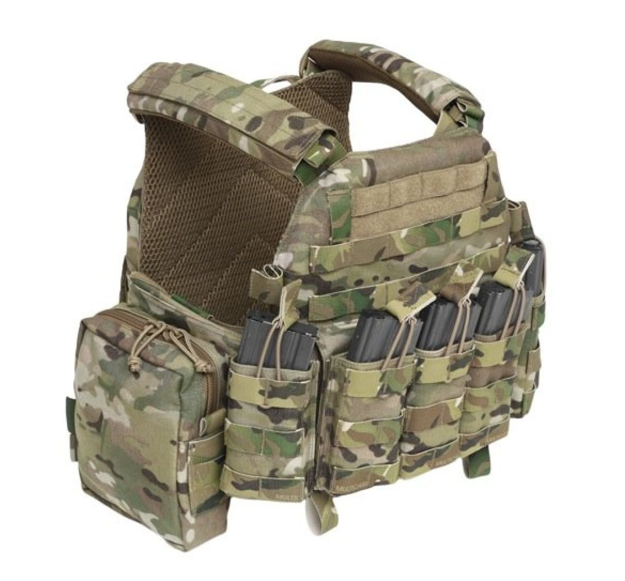 WARRIOR ASSAULT: DCS Special Forces Plate Carrier, Base w/ 5 Open Mags, 2 Utility Pouches