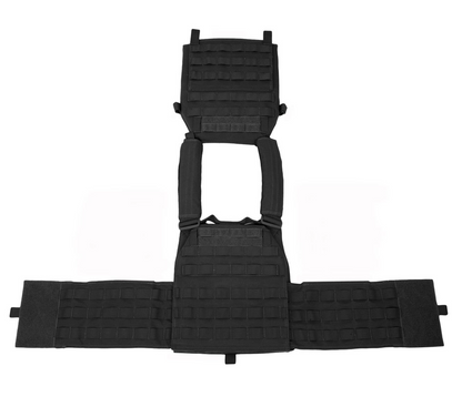 WARRIOR ASSAULT: DCS Special Forces Plate Carrier Combo, Base w/ Covered 5.56 M4 Mag Pouches, 2 Utility Pouches
