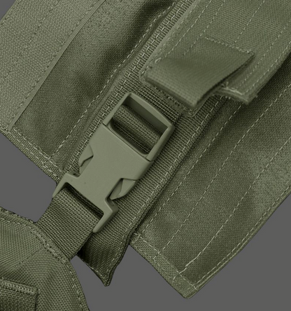 WARRIOR ASSAULT: DCS Special Forces Plate Carrier Combo, Base w/ Covered 5.56 M4 Mag Pouches, 2 Utility Pouches