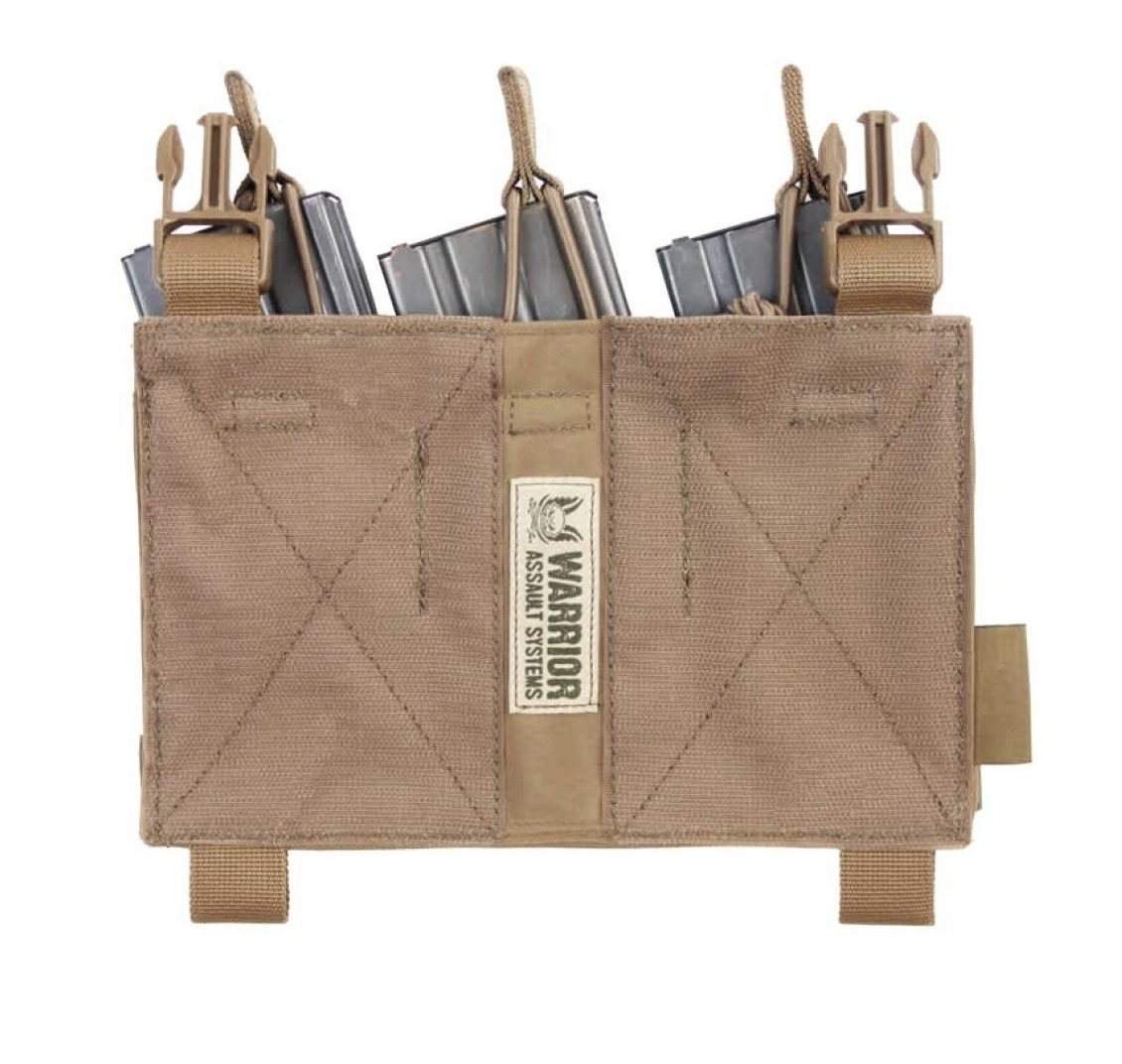 WARRIOR ASSAULT: Detachable Triple MOLLE Mag Pouch