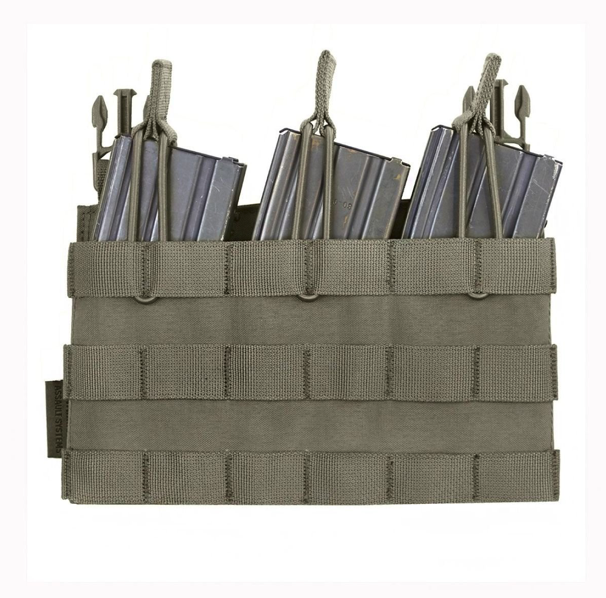 WARRIOR ASSAULT: Detachable Triple MOLLE Mag Pouch