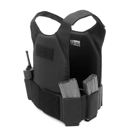 WARRIOR ASSAULT: CPC TVMP Covert Plate Carrier w/ Triple 5.56 Open Velcro Mag Pouch