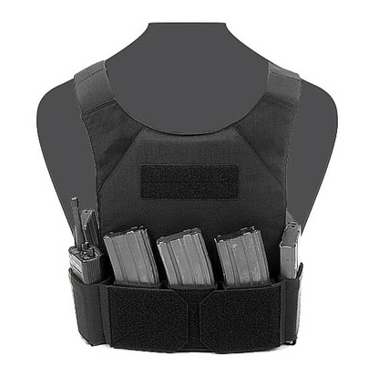 WARRIOR ASSAULT: CPC TVMP Covert Plate Carrier w/ Triple 5.56 Open Velcro Mag Pouch
