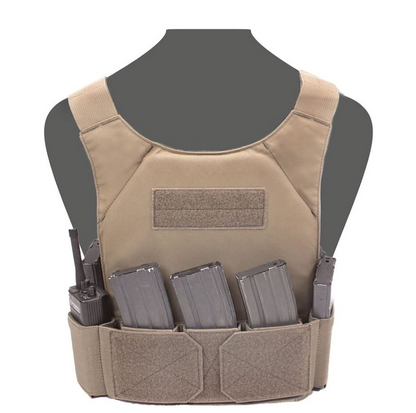 WARRIOR ASSAULT: CPC TVMP Covert Plate Carrier w/ Triple 5.56 Open Velcro Mag Pouch