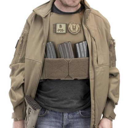 WARRIOR ASSAULT: CPC TVMP Covert Plate Carrier w/ Triple 5.56 Open Velcro Mag Pouch