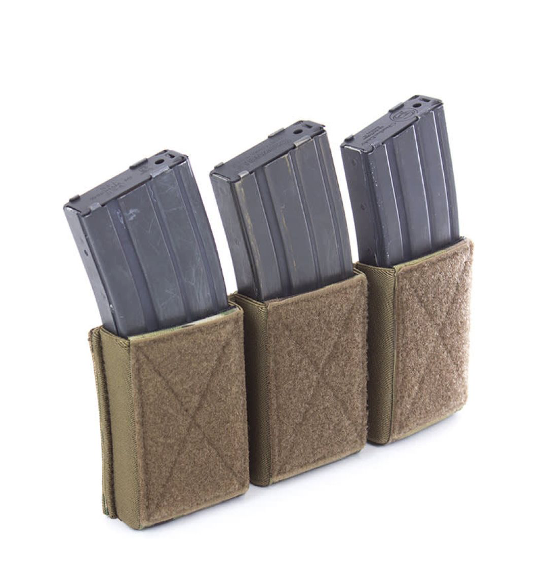 WARRIOR ASSAULT: CPC TVMP Covert Plate Carrier w/ Triple 5.56 Open Velcro Mag Pouch