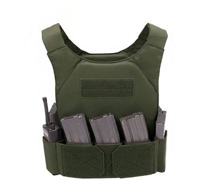 WARRIOR ASSAULT: CPC TVMP Covert Plate Carrier w/ Triple 5.56 Open Velcro Mag Pouch