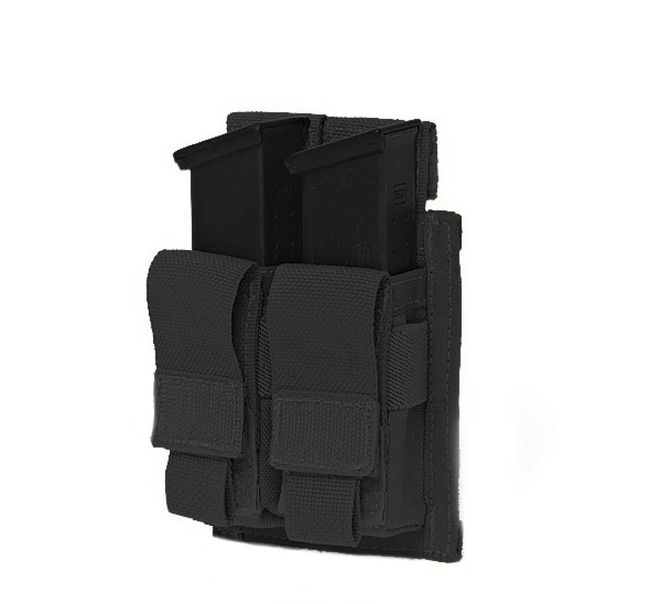 WARRIOR ASSAULT: Double 9mm Pistol Direct Action (DA) Mag Pouch