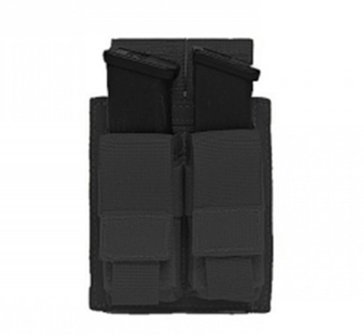 WARRIOR ASSAULT: Double 9mm Pistol Direct Action (DA) Mag Pouch