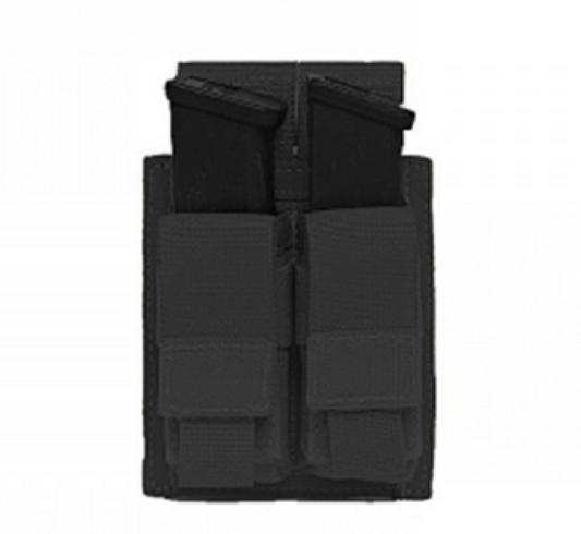 WARRIOR ASSAULT: Double 9mm Pistol Direct Action (DA) Mag Pouch