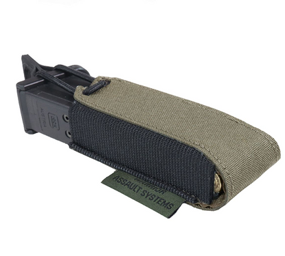 WARRIOR ASSAULT: Laser Cut Single Bungee Pistol Pouch