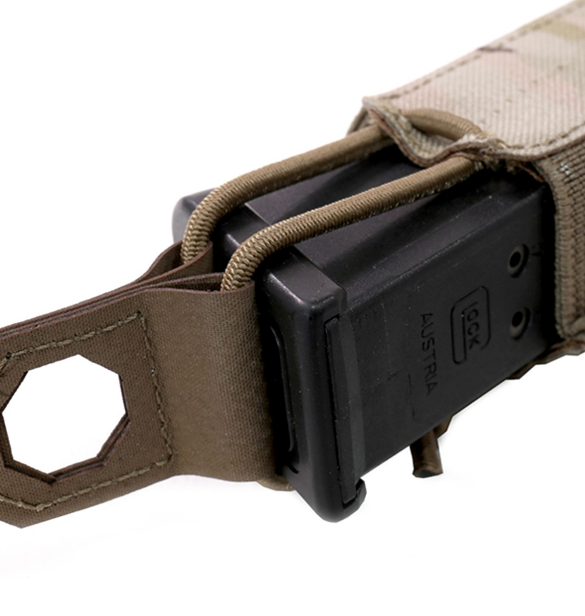 WARRIOR ASSAULT: Laser Cut Single Bungee Pistol Pouch