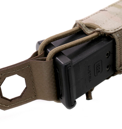 WARRIOR ASSAULT: Laser Cut Single Bungee Pistol Pouch