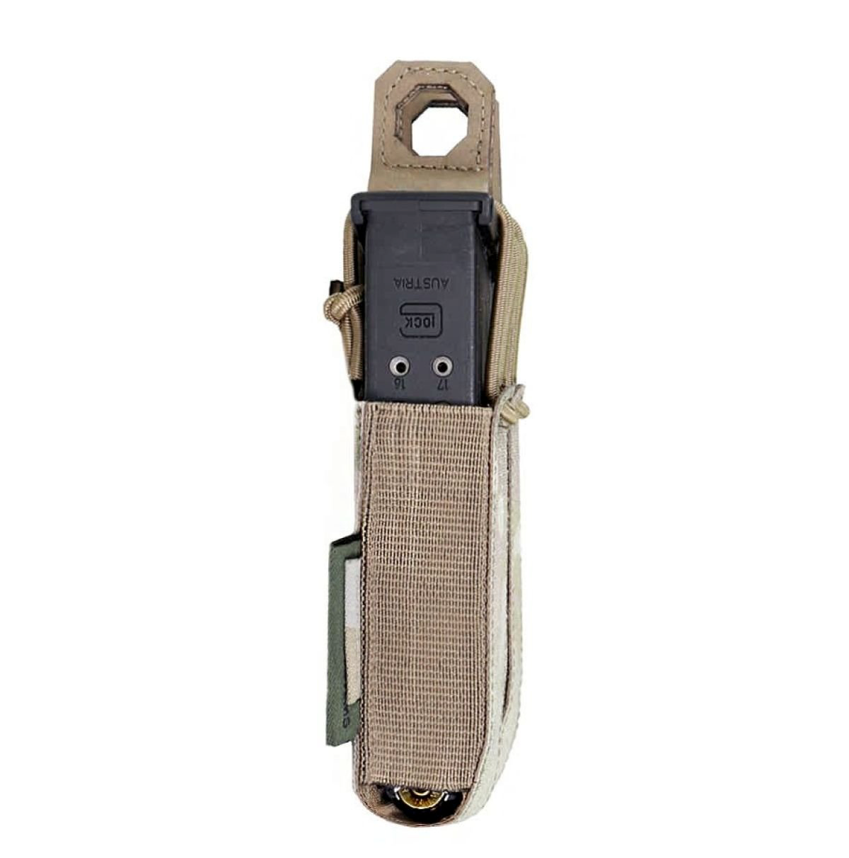 WARRIOR ASSAULT: Laser Cut Single Bungee Pistol Pouch