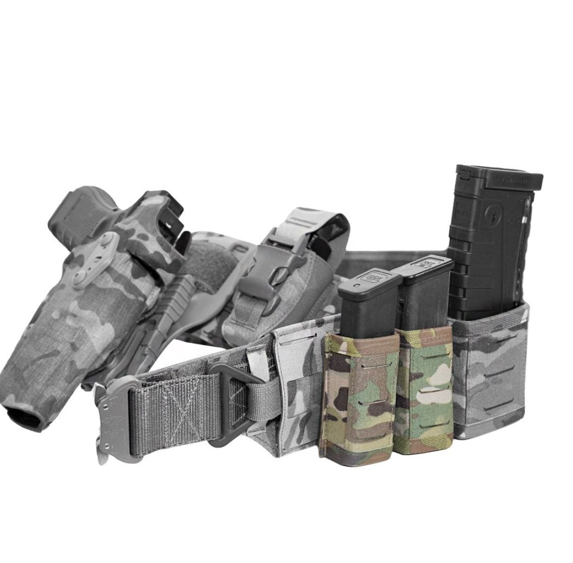 WARRIOR ASSAULT: Laser Cut Single Snap Mag Pouch 9mm Short
