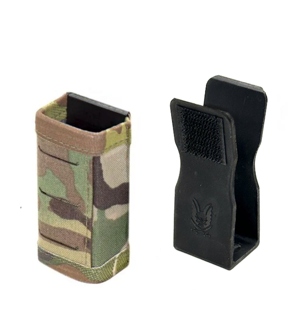 WARRIOR ASSAULT: Laser Cut Single Snap Mag Pouch 9mm Short