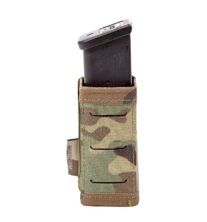 WARRIOR ASSAULT: Laser Cut Single Snap Mag Pouch 9mm Short