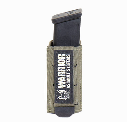 WARRIOR ASSAULT: Laser Cut Single Snap Mag Pouch 9mm Short