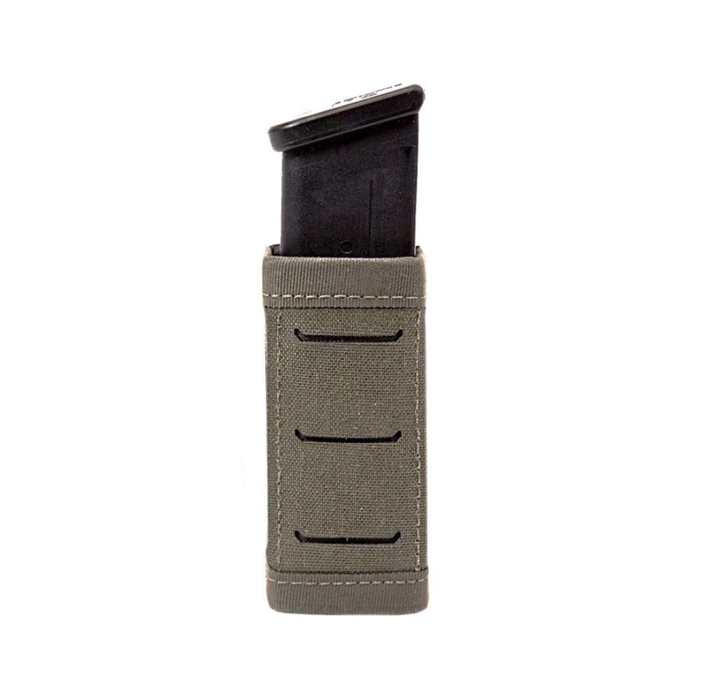 WARRIOR ASSAULT: Laser Cut Single Snap Mag Pouch 9mm Short