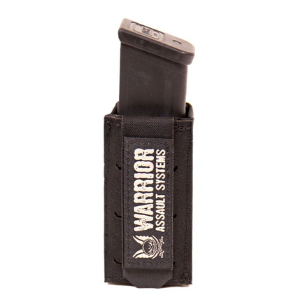 WARRIOR ASSAULT: Laser Cut Single Snap Mag Pouch 9mm Short