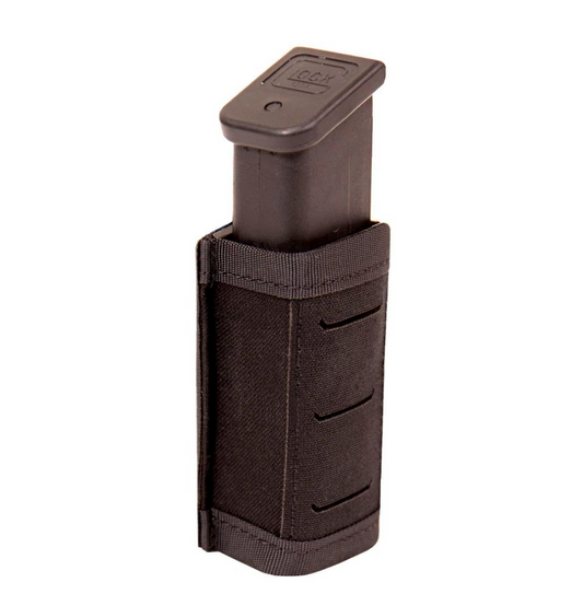 WARRIOR ASSAULT: Laser Cut Single Snap Mag Pouch 9mm Short