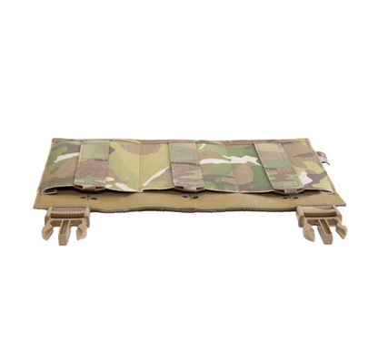 WARRIOR ASSAULT: Laser Cut Detachable Front Panel, Triple Bungee, Low Profile Elastic 5.56 Mag Pouch