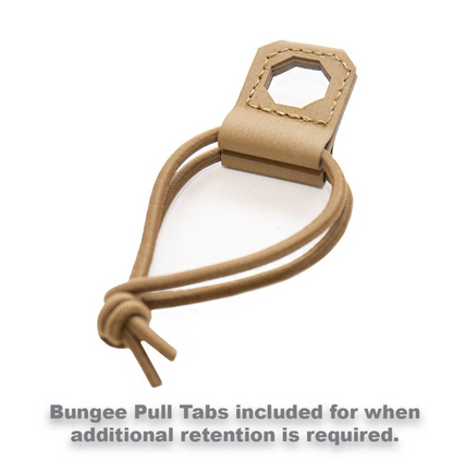 WARRIOR ASSAULT: Laser Cut Detachable Front Panel, Triple Bungee, Low Profile Elastic 5.56 Mag Pouch