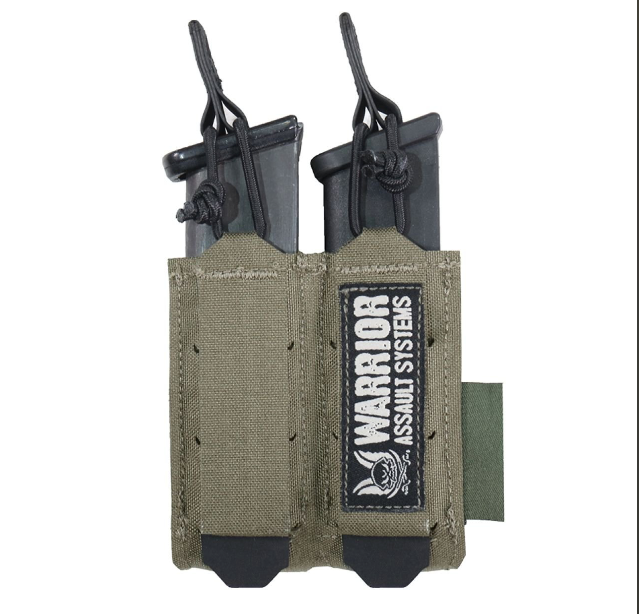 WARRIOR ASSAULT: Laser Cut Double Bungee Pistol Mag Pouch