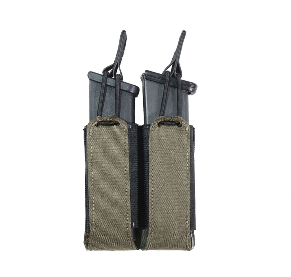 WARRIOR ASSAULT: Laser Cut Double Bungee Pistol Mag Pouch