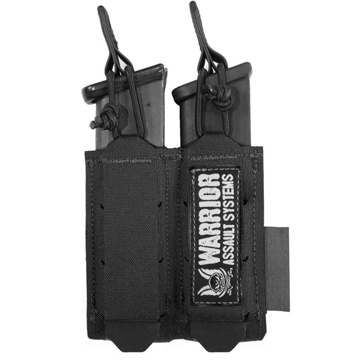 WARRIOR ASSAULT: Laser Cut Double Bungee Pistol Mag Pouch