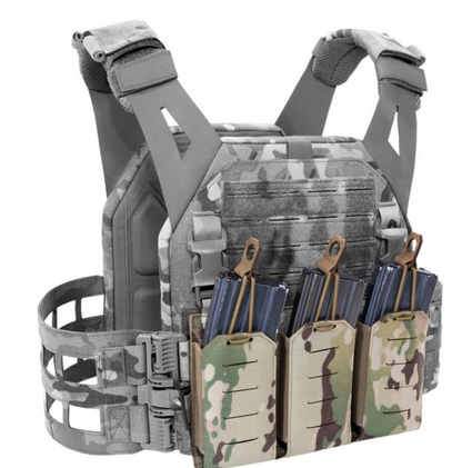 WARRIOR ASSAULT: Laser Cut Detachable Triple Bungee 5.56 Panel