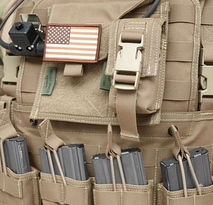 WARRIOR ASSAULT: Large Admin Panel with MOLLE Pistol/Flashlight Pouch