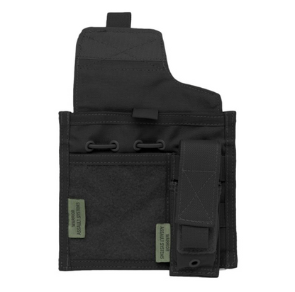WARRIOR ASSAULT: Large Admin Panel with MOLLE Pistol/Flashlight Pouch