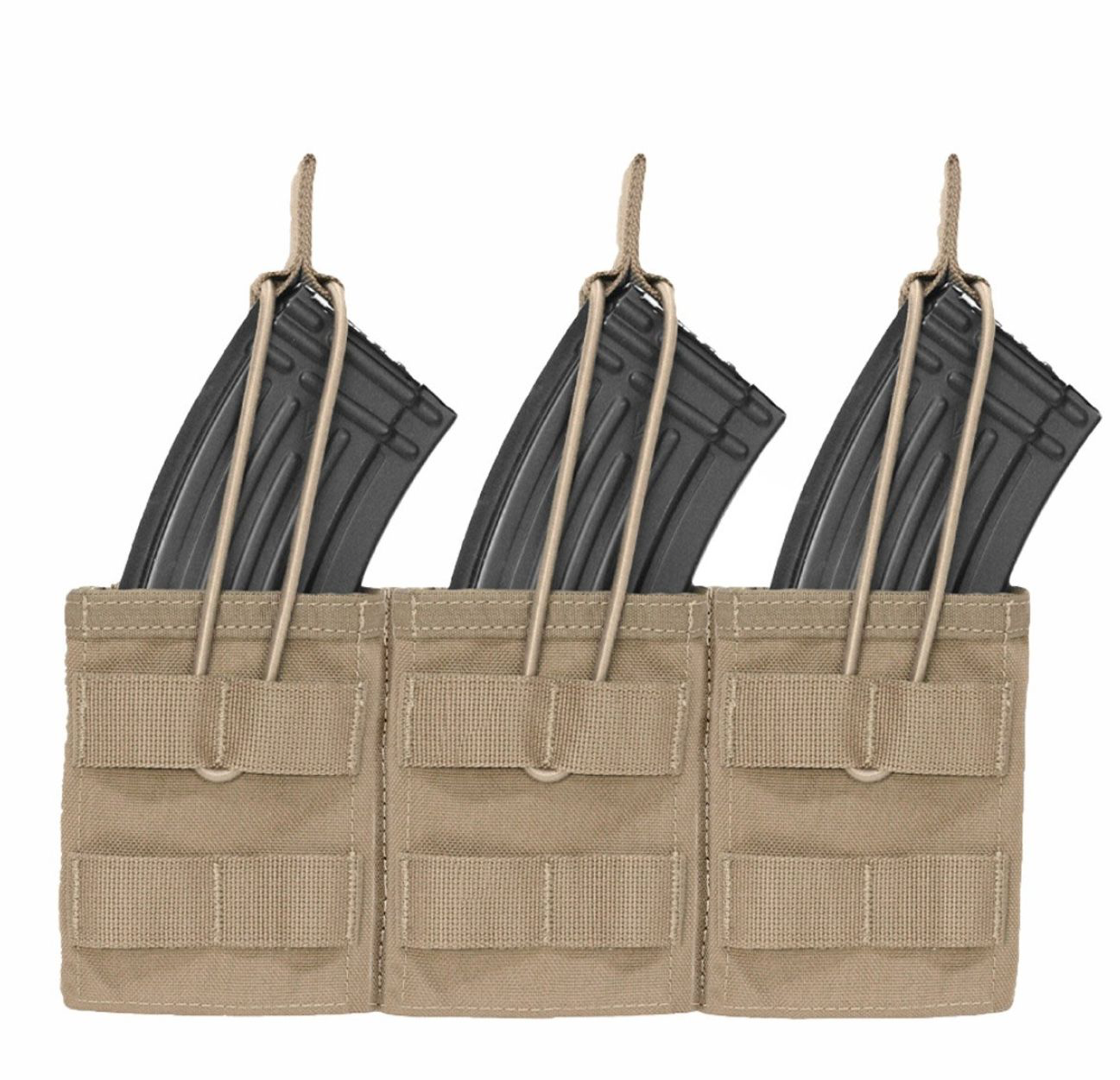 WARRIOR ASSAULT: Triple MOLLE Open AK 7.62mm Mag Pouch