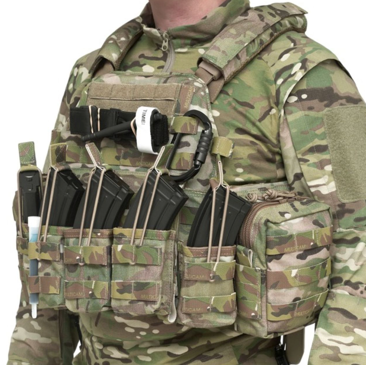 WARRIOR ASSAULT: Triple MOLLE Open AK 7.62mm Mag Pouch