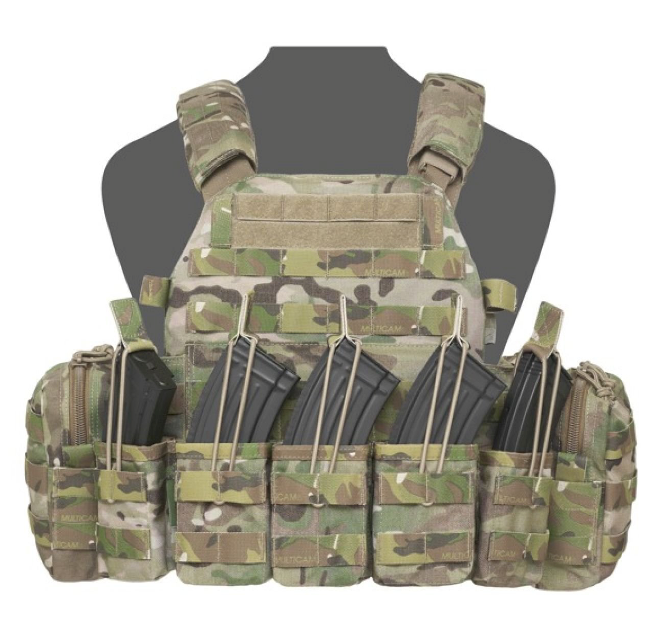 WARRIOR ASSAULT: Triple MOLLE Open AK 7.62mm Mag Pouch