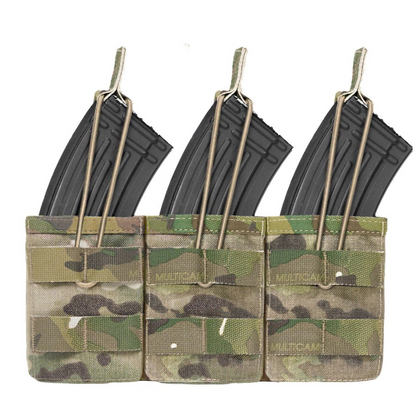 WARRIOR ASSAULT: Triple MOLLE Open AK 7.62mm Mag Pouch