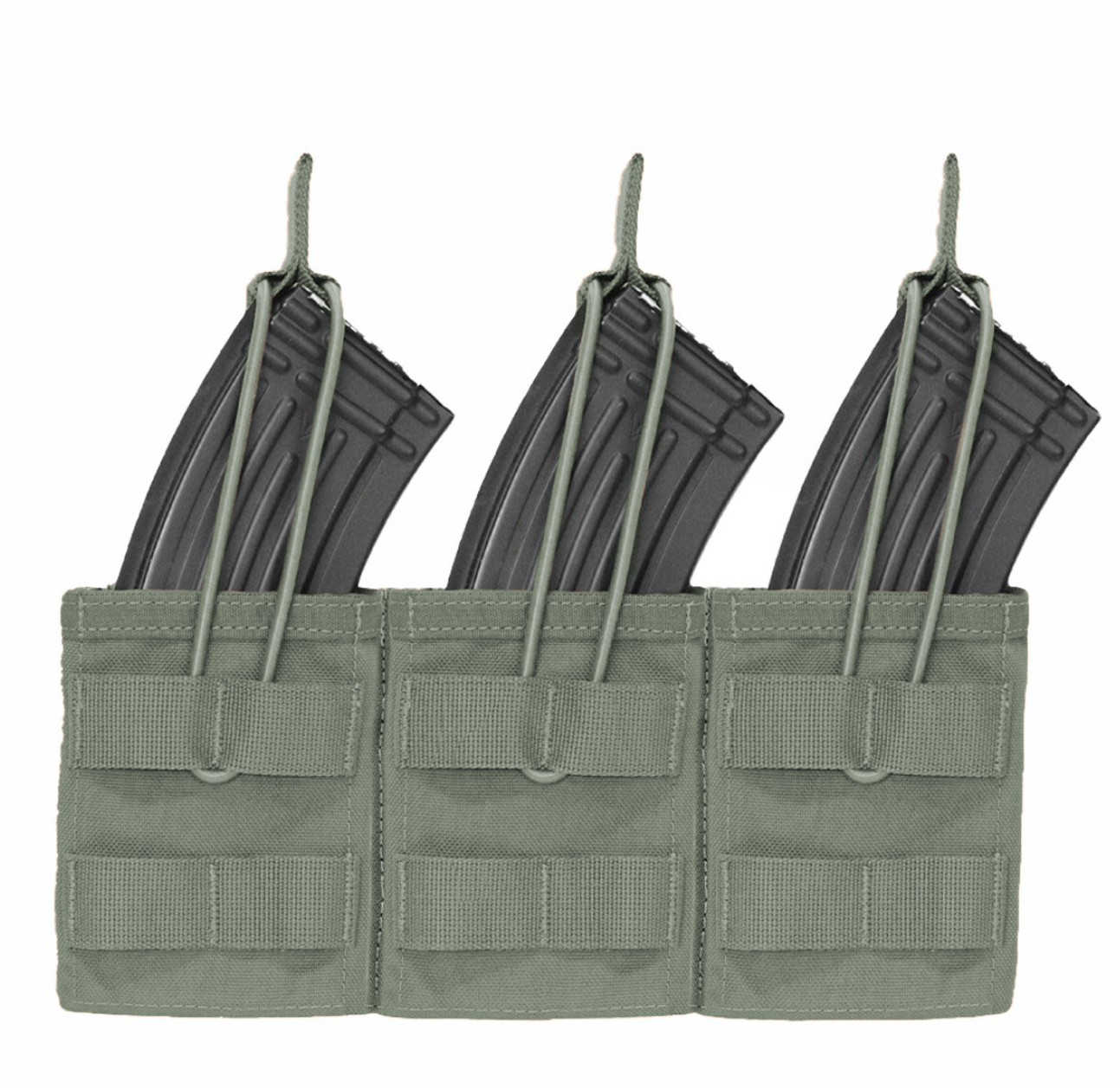 WARRIOR ASSAULT: Triple MOLLE Open AK 7.62mm Mag Pouch